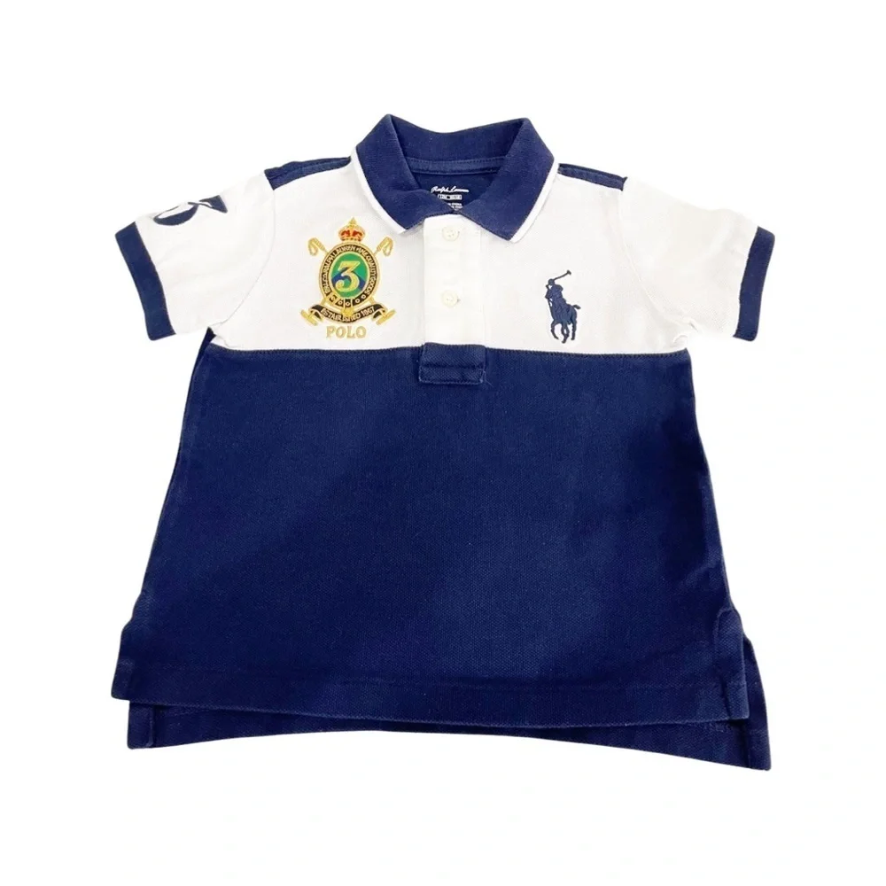 Ralph Lauren/Tommy Hilfiger infant rompers and polo shirt. RL romper 3 M/ 9M/12m